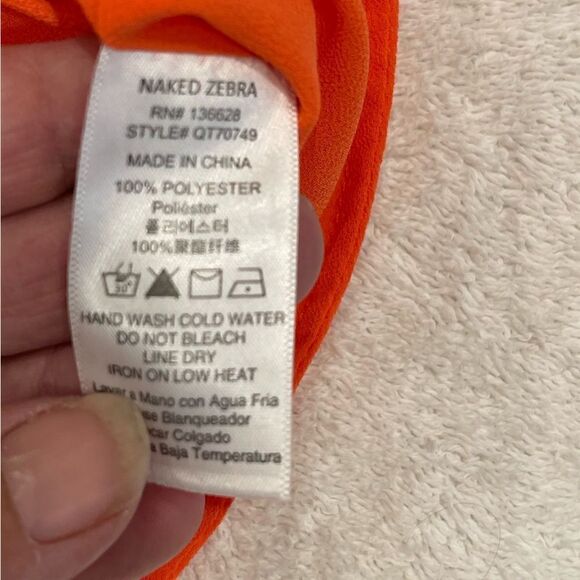 Naked Zebra Fringes Mesh Cropped Sleeveless Top.Size M - Picture 11 of 12